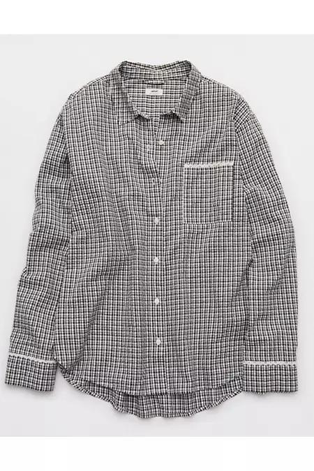 Aerie Seersucker Pajama Shirt Women's Product Image