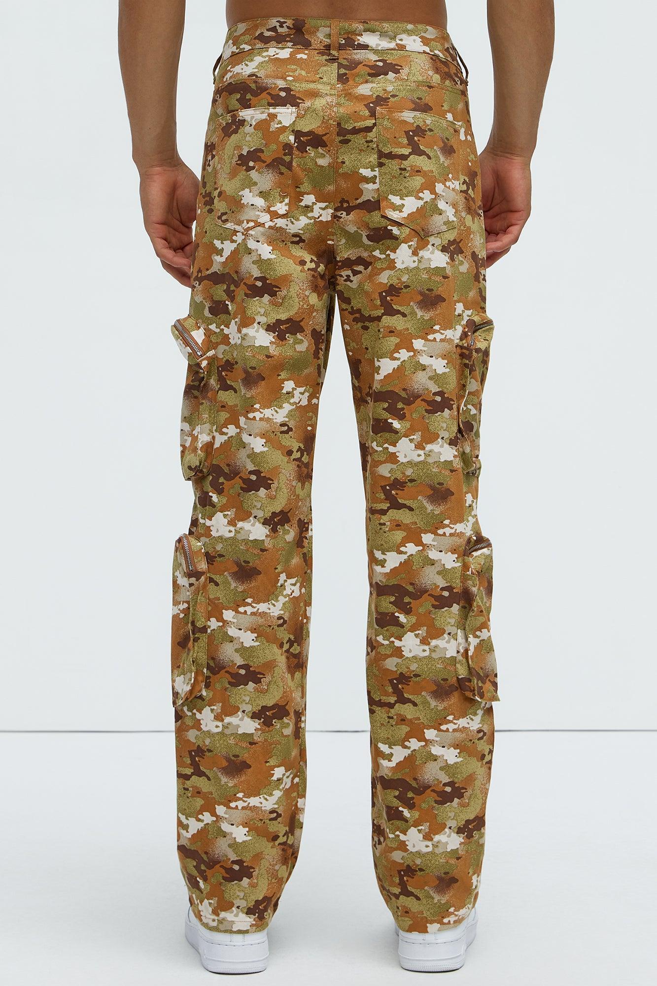 Tony Straight Cargo Pants - Camouflage Product Image