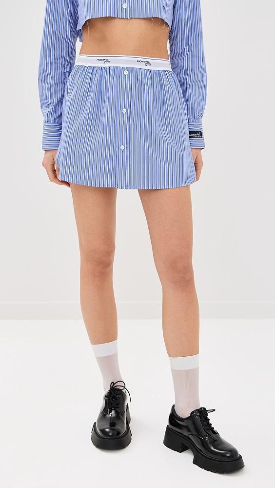 HOMMEGIRLS Shirttail Mini Skirt | Shopbop Product Image