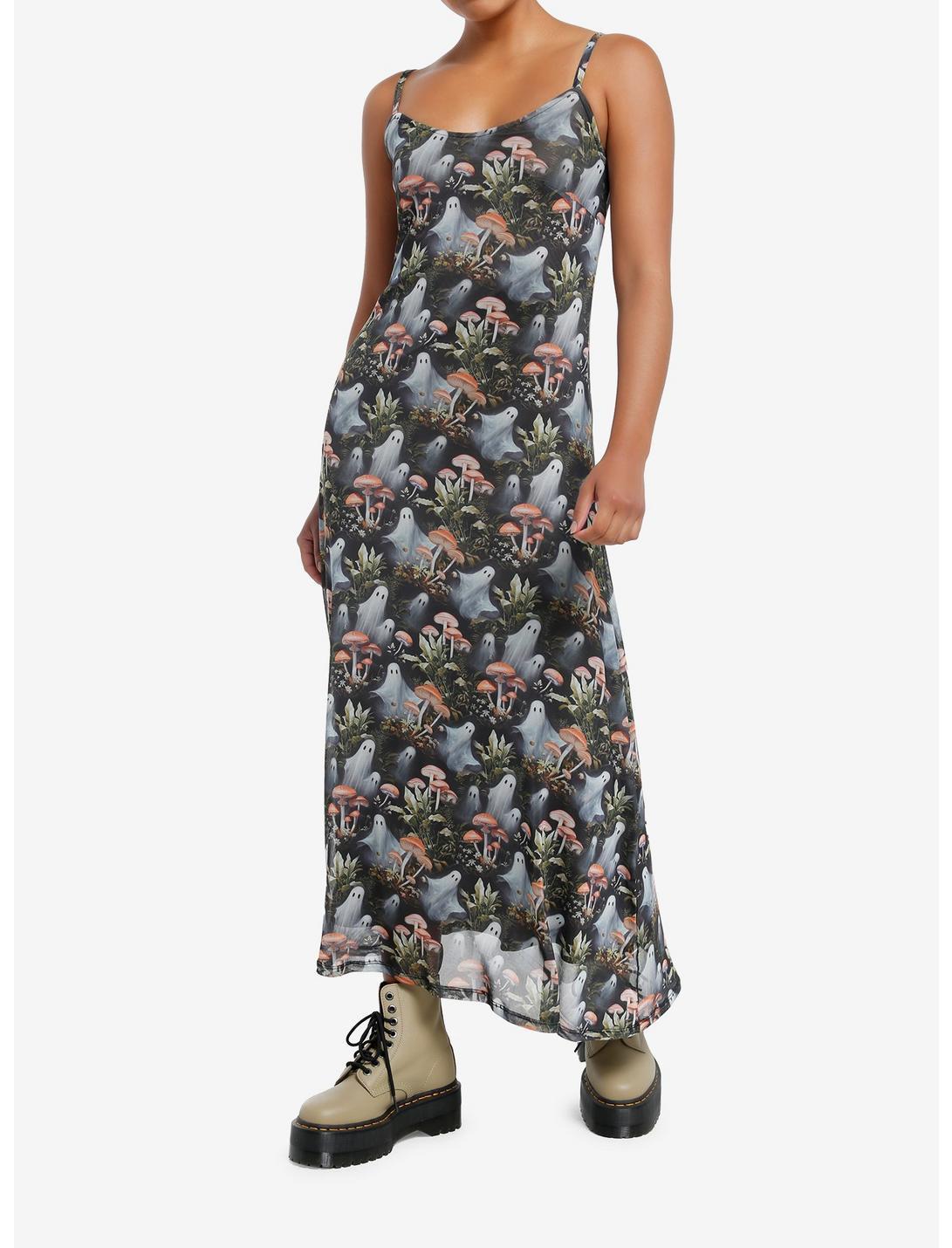Thorn & Fable Mushrooms & Ghosts Strappy Midaxi Dress Product Image