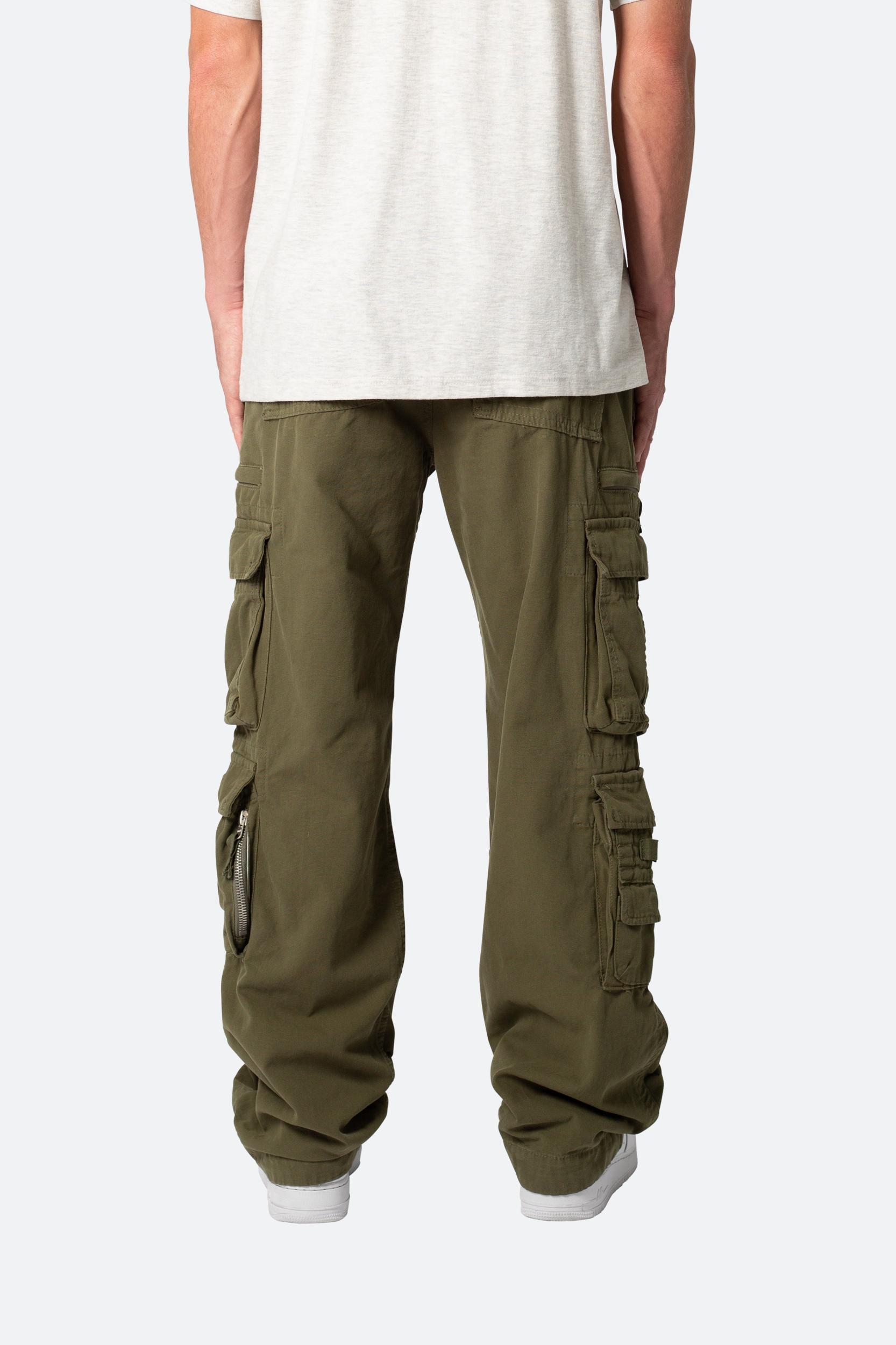 Military Cargo Pants - Olive Product Image