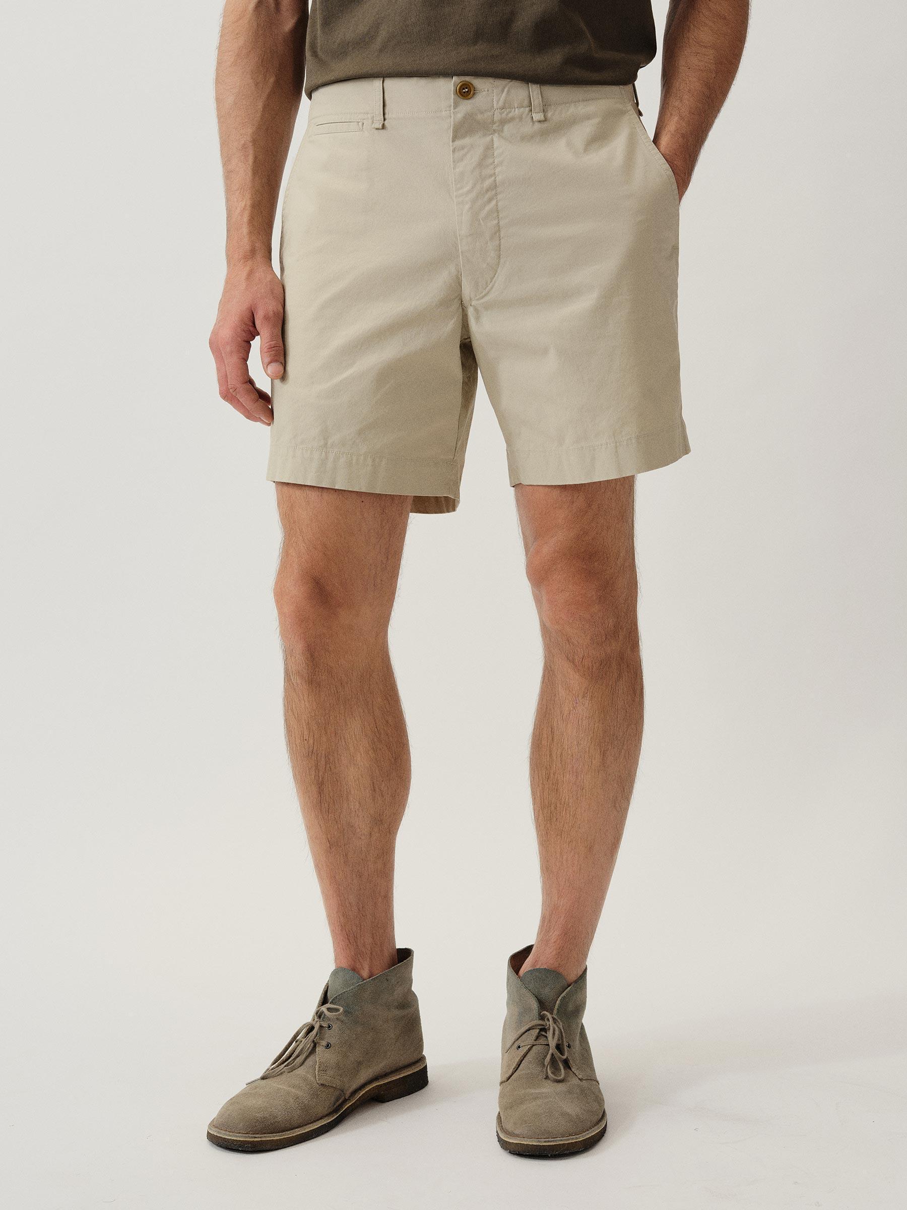 Sand Venice Wash Parachute Poplin Carry-On 6.5" Short - Buck Mason- Modern American Classics Product Image