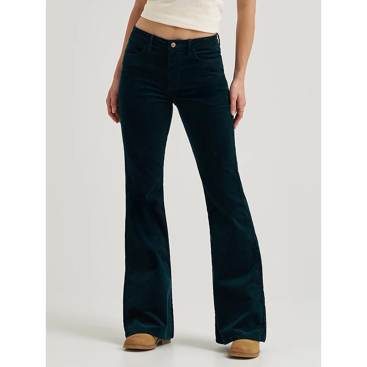 Women's Wrangler® Corduroy High Rise Fierce Flare Jean | Women's JEANS | Wrangler® Product Image