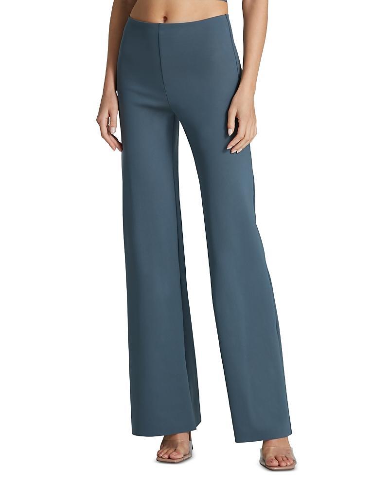 Womens Neoprene Wide-Leg Pants Product Image