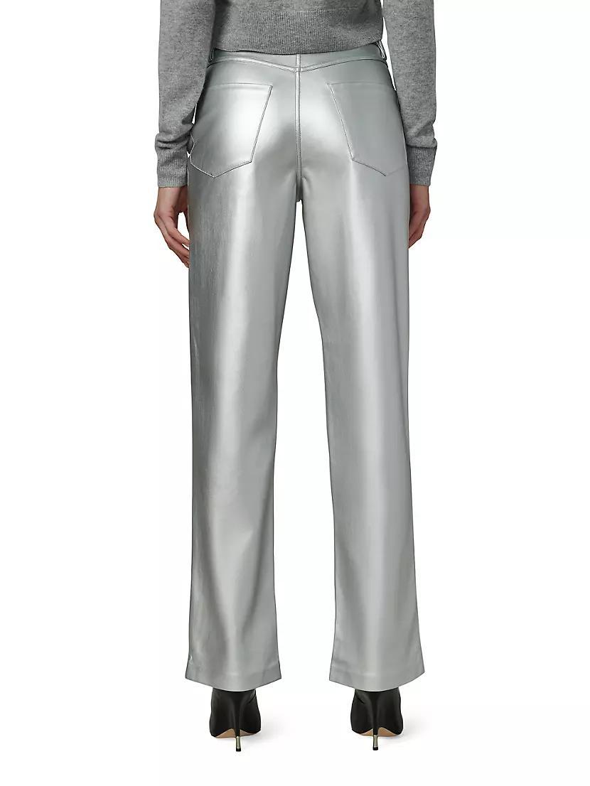 Margot Metallic Faux Leather Pants Product Image