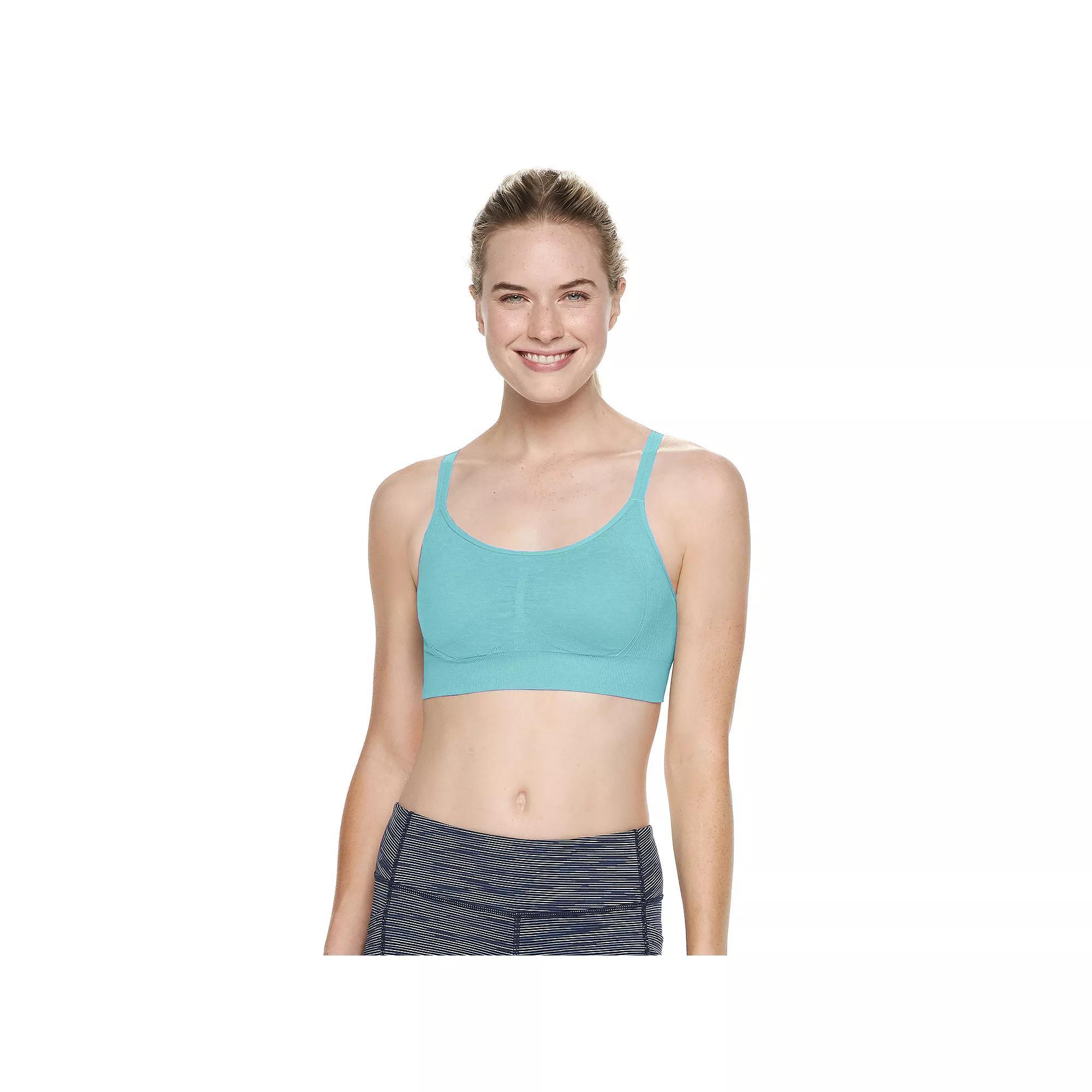 Tek Gear® Seamless Low-Impact Adjustable Sports Bra, Women's, Size: Medium, Latte Product Image