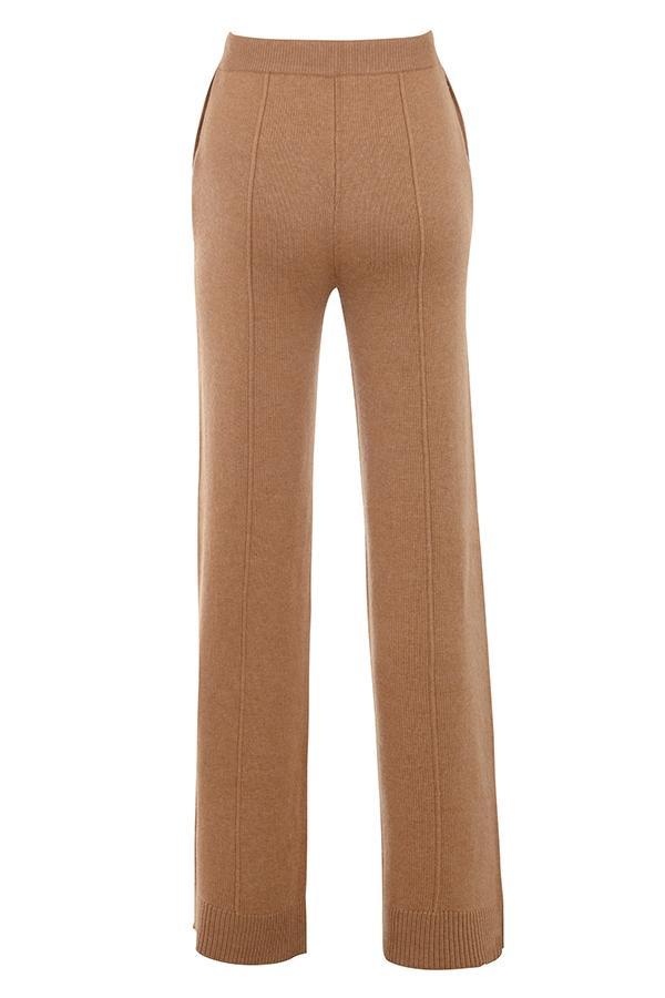 Yalina  camel cashmere blend trousers - sale Product Image