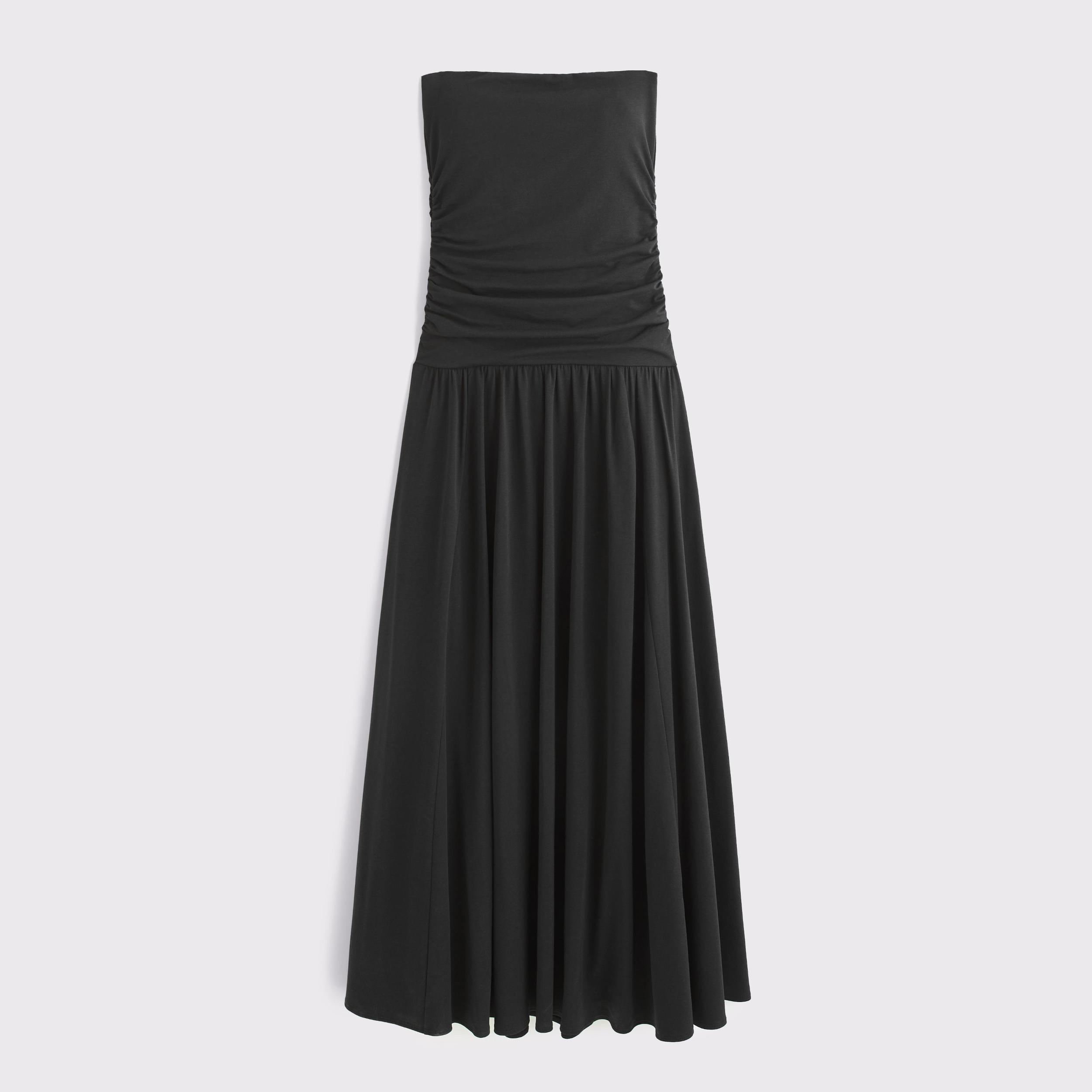 Tube Drop-Waist Knit Maxi Dress Product Image