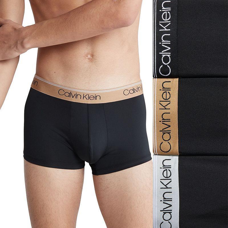 Calvin Klein Men's Micro Stretch 3-Pack Low Rise Trunk - Multi - XL Product Image
