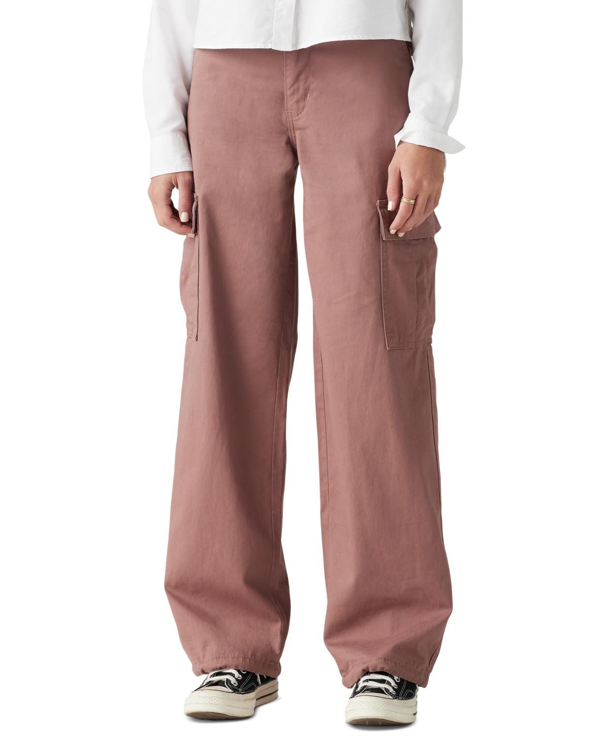 Levi's® Women's Mid-Rise 94's Baggy Cargo Wide Leg Jeans - Olive Cargo 25 Product Image