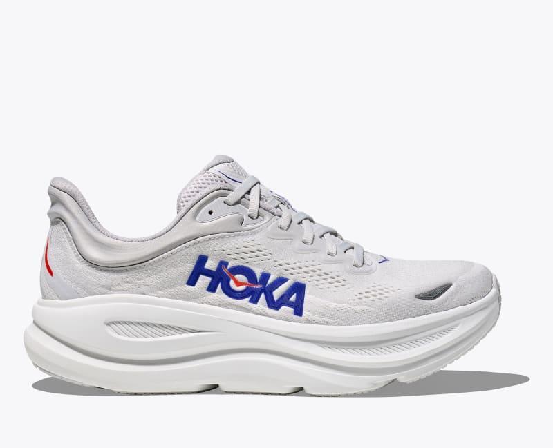HOKA Men's Bondi 9 Shoes in Galactic Grey/Stellar Grey, Size 15 Product Image
