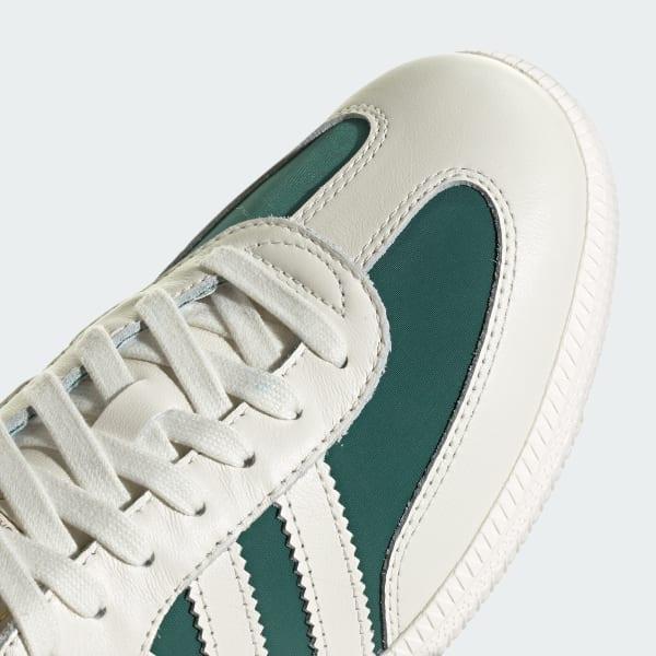 Mens adidas Samba OG Athletic Shoe Off White / Collegiate Green Product Image