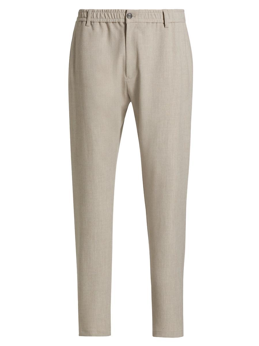 Mens Stretch Gabardine Flat-Front Trousers Product Image