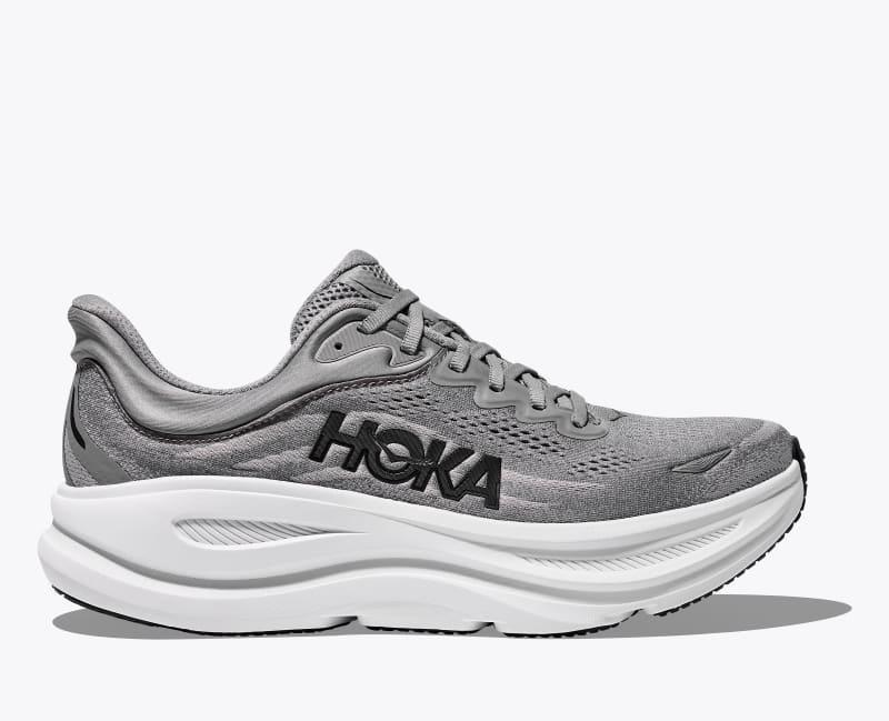 HOKA Men's Bondi 9 Shoes in Galactic Grey/Stellar Grey, Size 15 Product Image