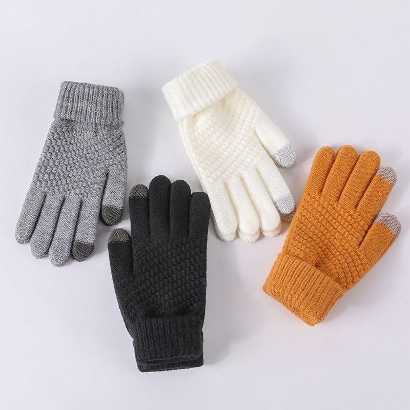 Touchscreen Knit Gloves Product Image