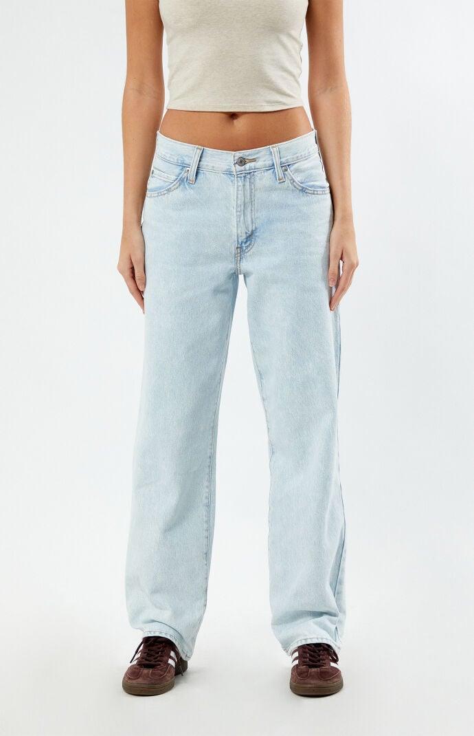 Levi's® Women's Mid-Rise '94 Baggy Jeans - Granite State 31: Cotton Denim, Standard Fit, Straight Leg Product Image