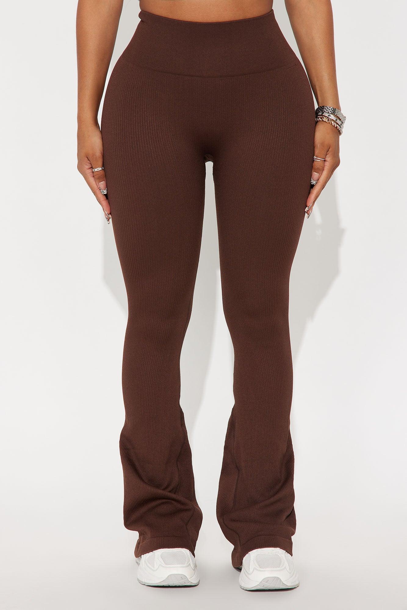 Beach Body Effortless Seamless Active Yoga Pant - Chocolate Product Image