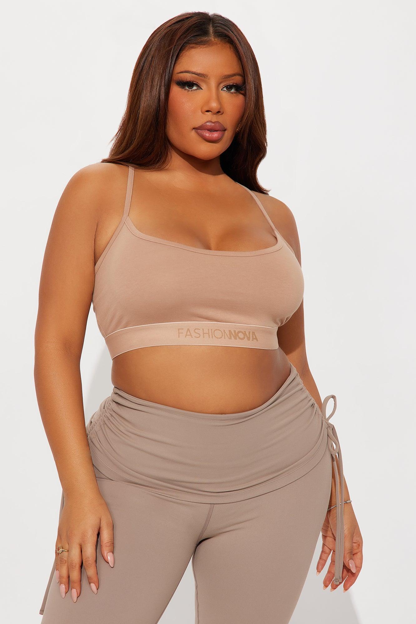 FN Mood Scoop Cami Cotton Bra - Camel Product Image