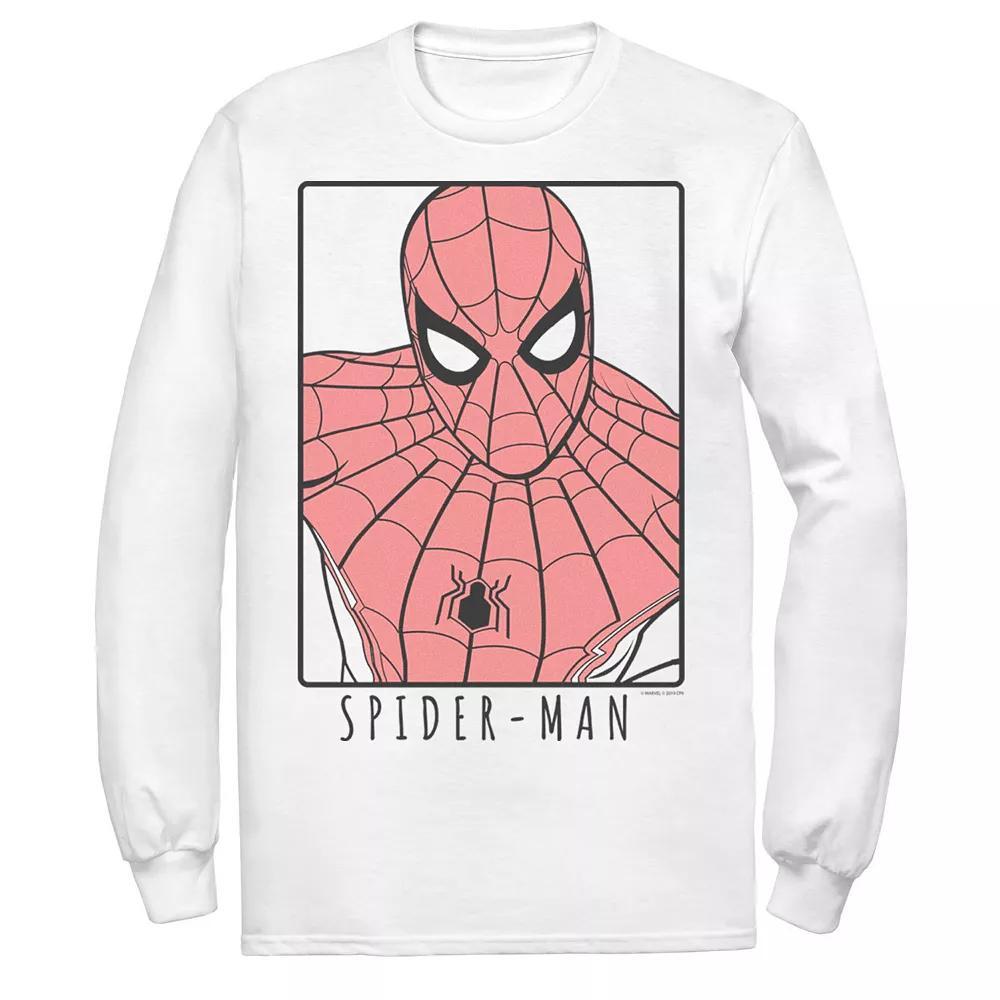 Men's Marvel Spider-Man Far From Home Ornate Simple Poster Tee, Size: Large, White Product Image