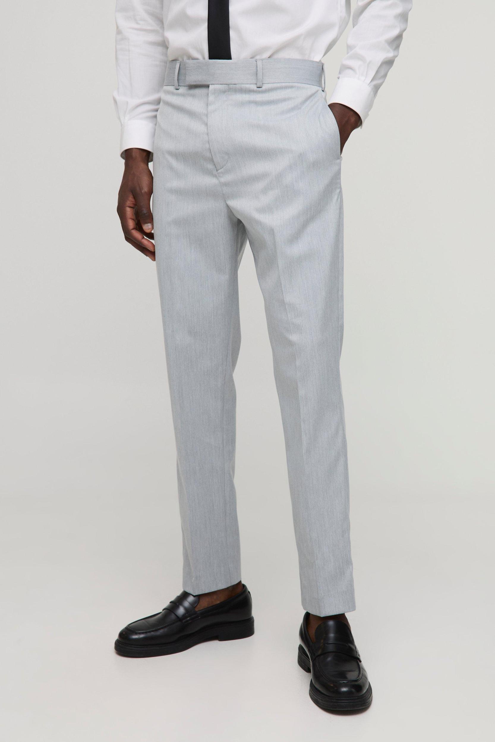 Tapered Fit Crease Front Tailored Trouser | boohooMAN USA Product Image