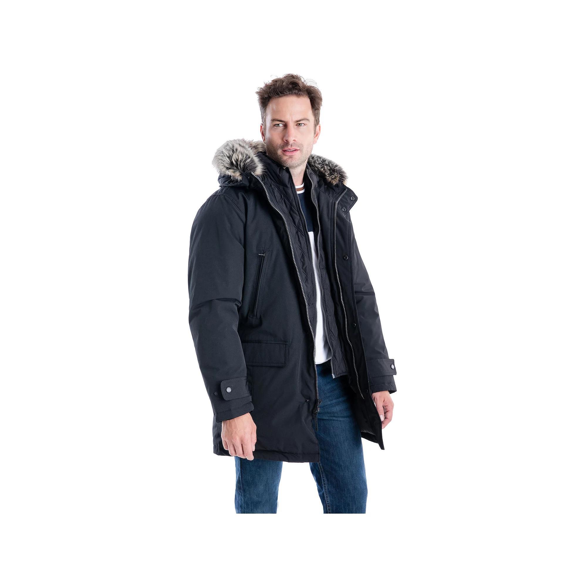 Men's London Fog Arctic Jacket, Size: XL, Black Product Image