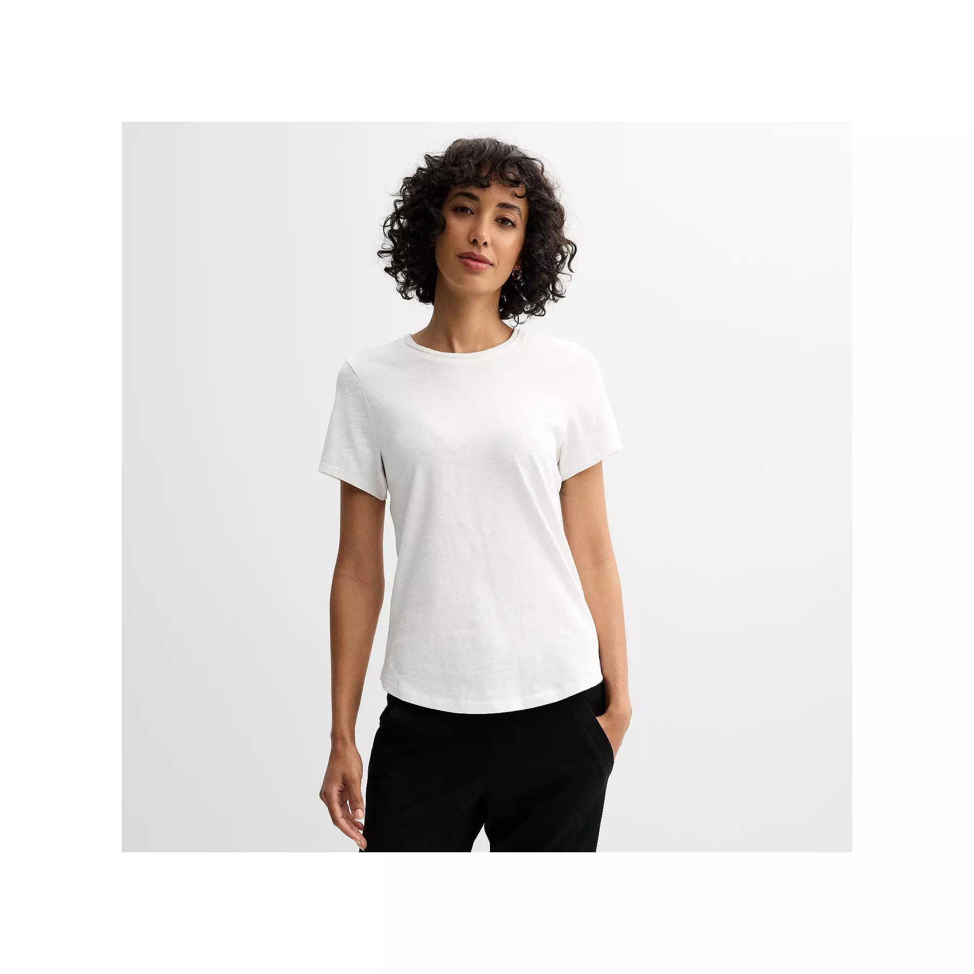 Women's Grey State Washed Short Sleeve Tee, Size: Small, Bright White Product Image