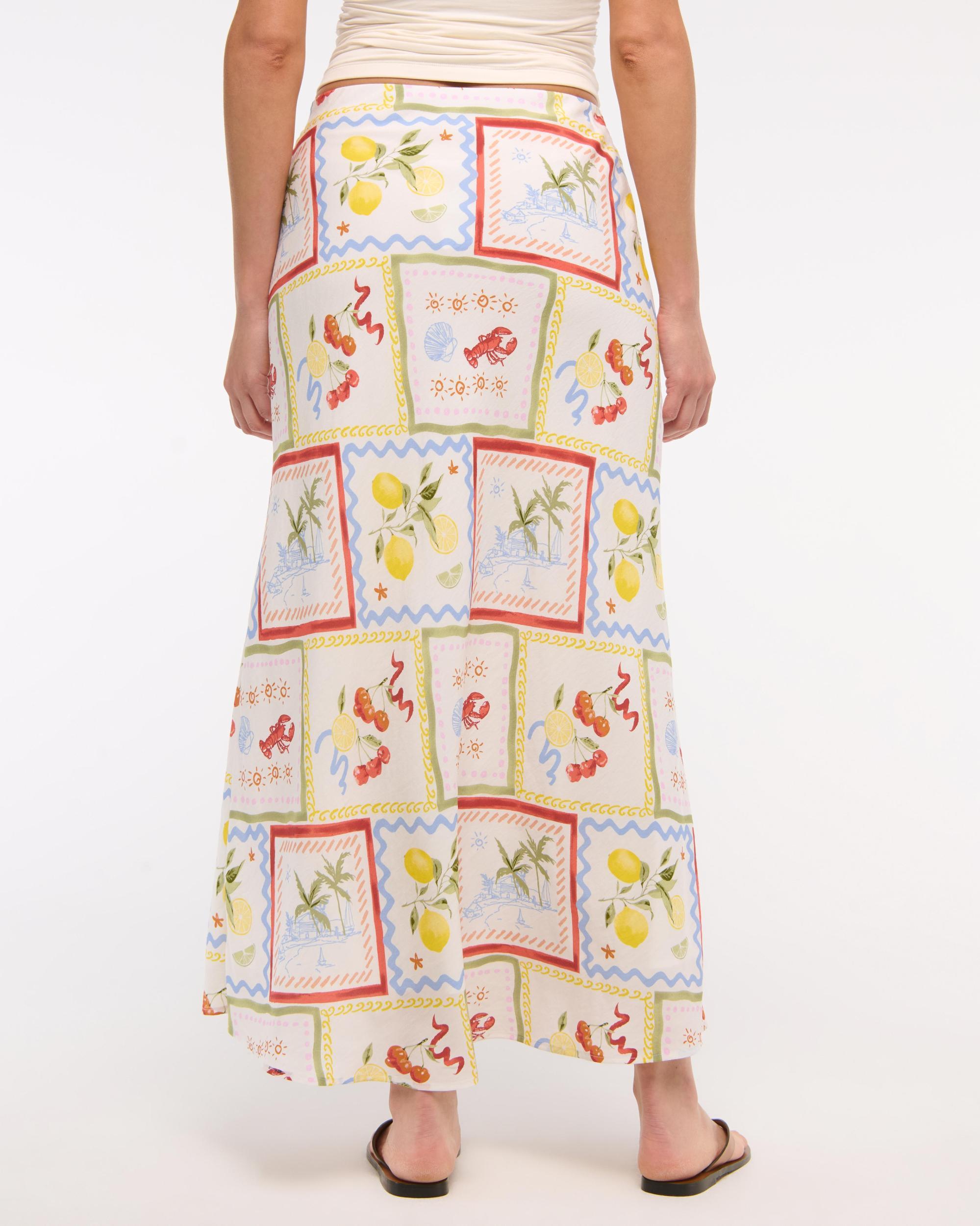 Mid Rise Maxi Skirt Product Image