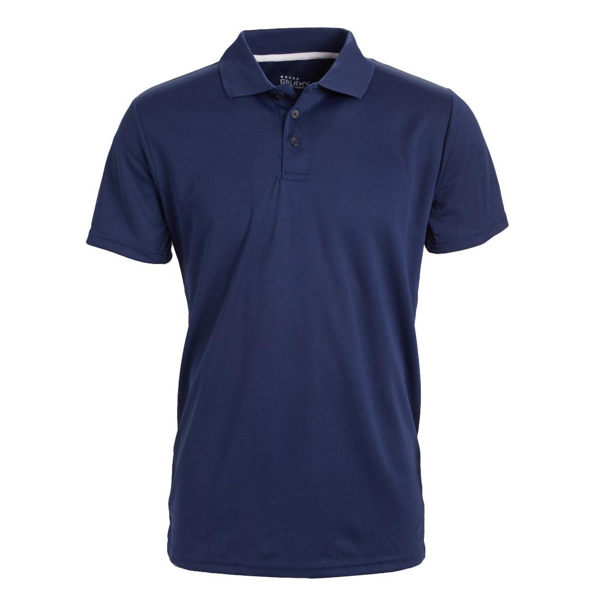 Galaxy By Harvic Mens Tagless Dry-Fit Moisture-Wicking Polo Shirt Product Image