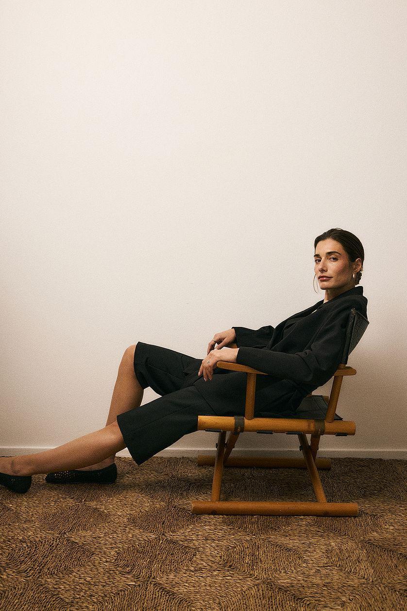 Oversized Blazer with Belt Product Image