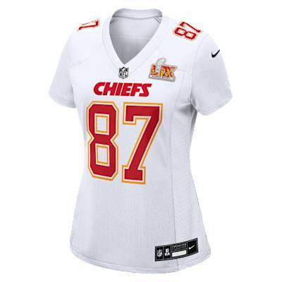 Womens Nike Travis Kelce Tundra Kansas City Chiefs Super Bowl LIX Fashion Game Jersey Product Image