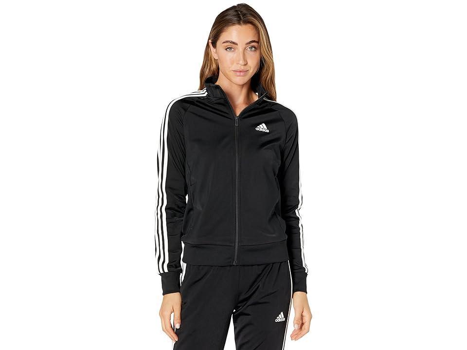 adidas Primegreen Essentials Warm-Up Slim 3-Stripes Track Jacket Legend Ink XS Womens Product Image