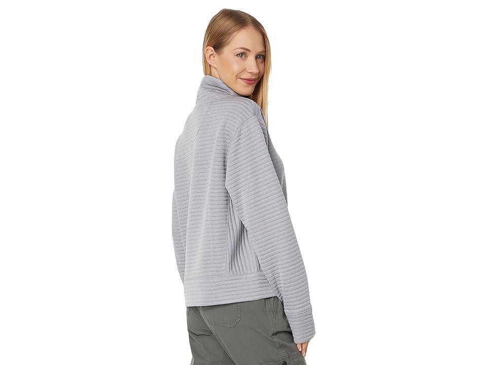 L.L.Bean Airlight Funnel Neck Pullover (Quarry Heather) Women's Clothing Product Image