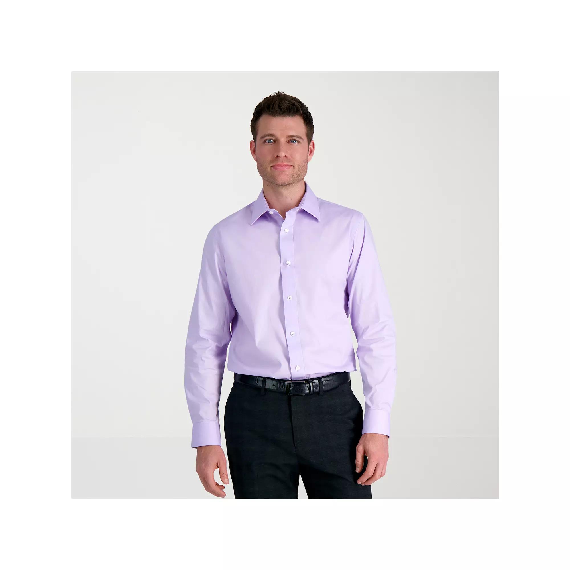 Mens Haggar Premium Comfort Classic Fit Dress Shirt Purple Product Image