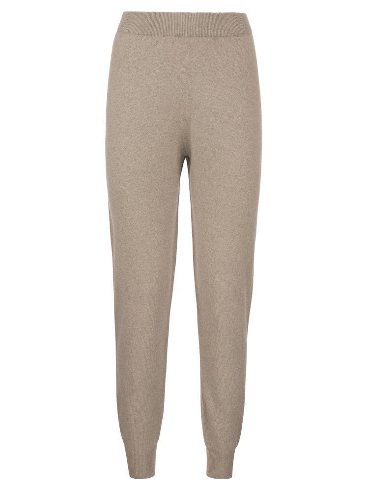 FABIANA FILIPPI Fine Knit Jogging Trousers In Beige Product Image