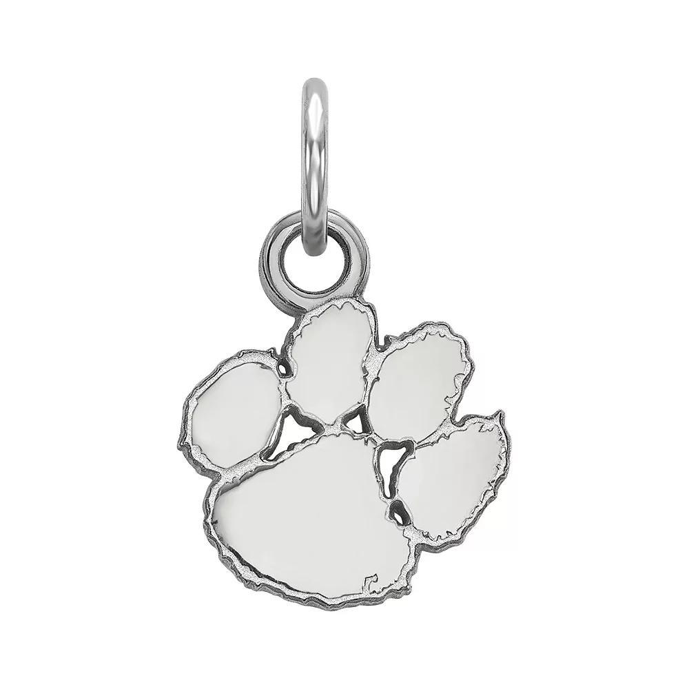 LogoArt Sterling Silver Rhodium Plated Clemson Tigers XS Pendant, Women's, Size: 15 mm Product Image