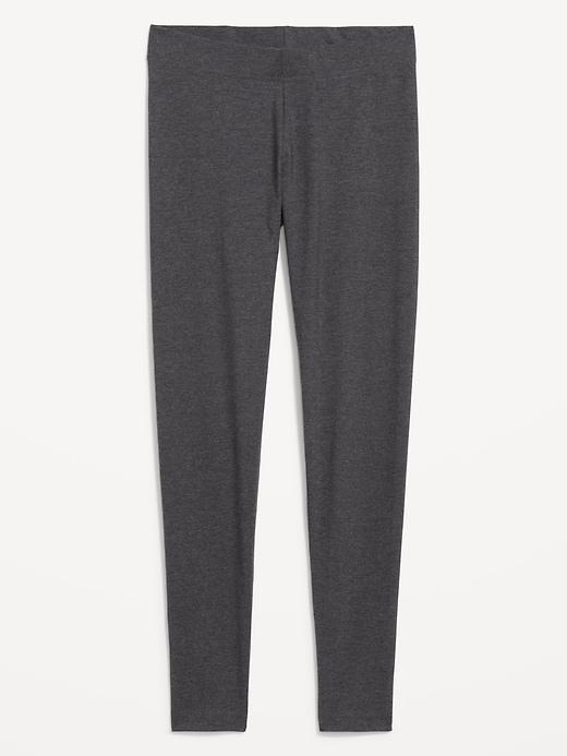 Mid-Rise Jersey Ankle Leggings Product Image