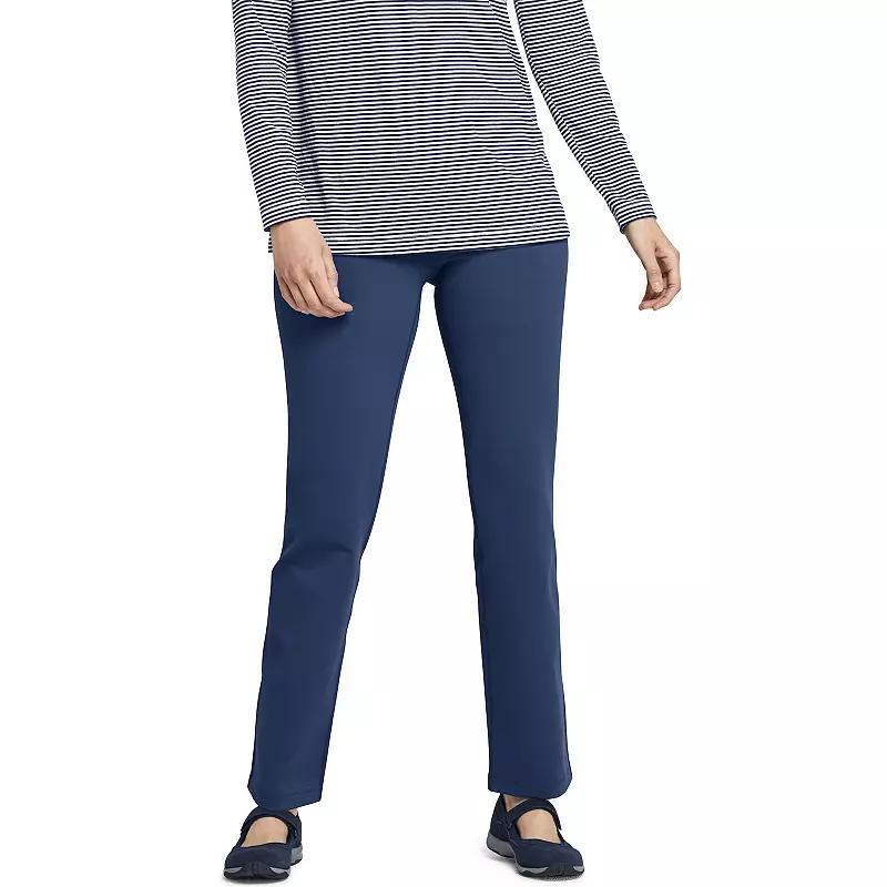 Women's Lands' End Active UPF 50 Yoga Pants, Size: XS Tall, Green Moss Product Image