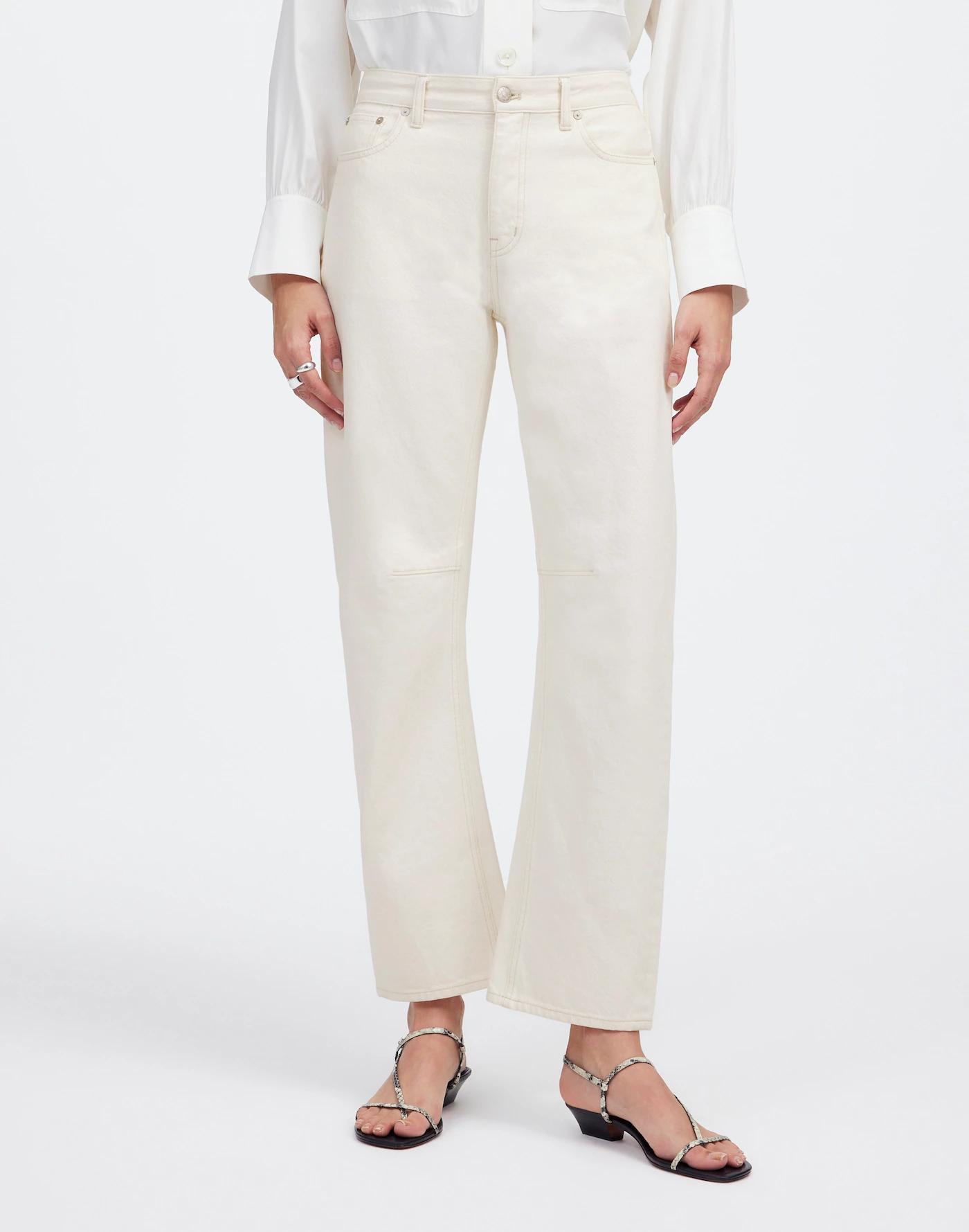 The Petite Darted Barrel-Leg Jean Product Image