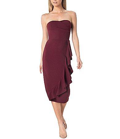 Womens Liv Ruffled Midi-Dress Product Image