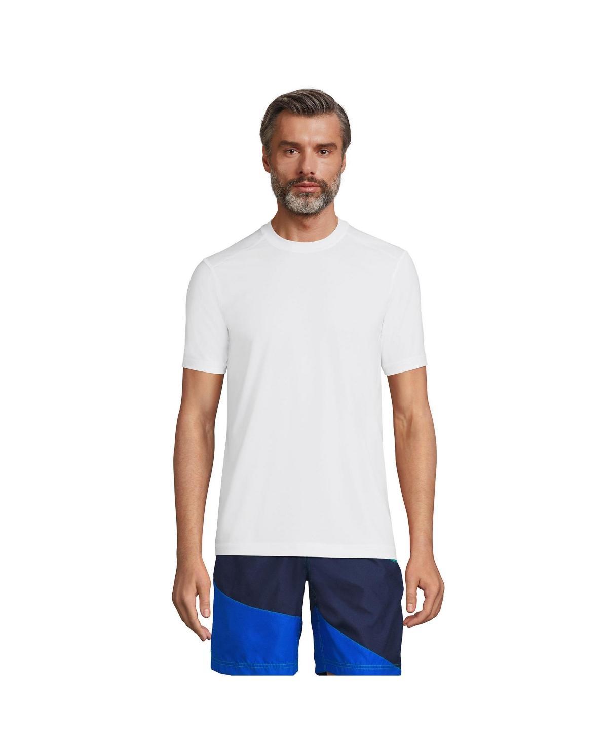 Big & Tall Lands' End SPF Short Sleeve Tee, Men's, Size: XL Tall, Evening Blue Grey Product Image