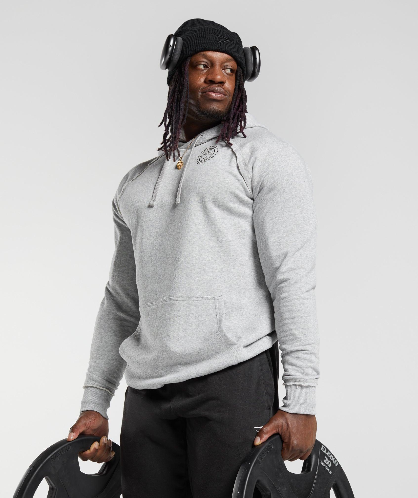 Gymshark Legacy Hoodie - Light Grey Marl Male Product Image