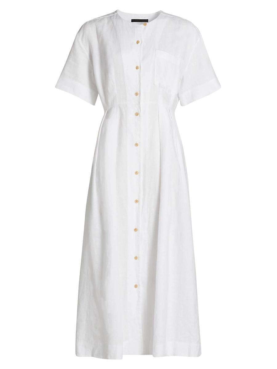 Womens Day Linen Midi-Dress Product Image