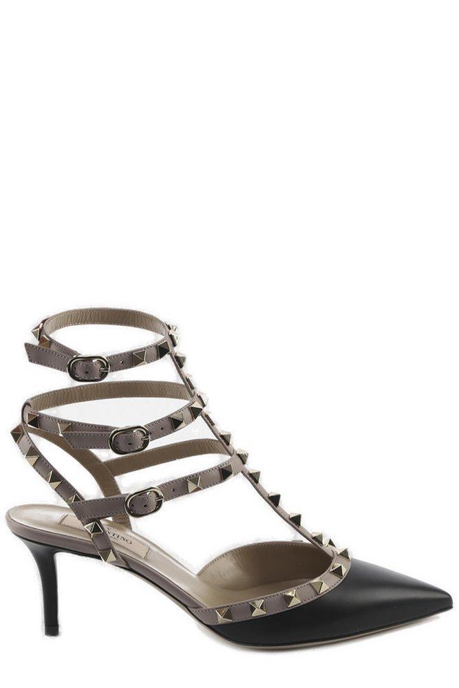 VALENTINO GARAVANI Rockstud Pointed Toe Pumps In Black Product Image