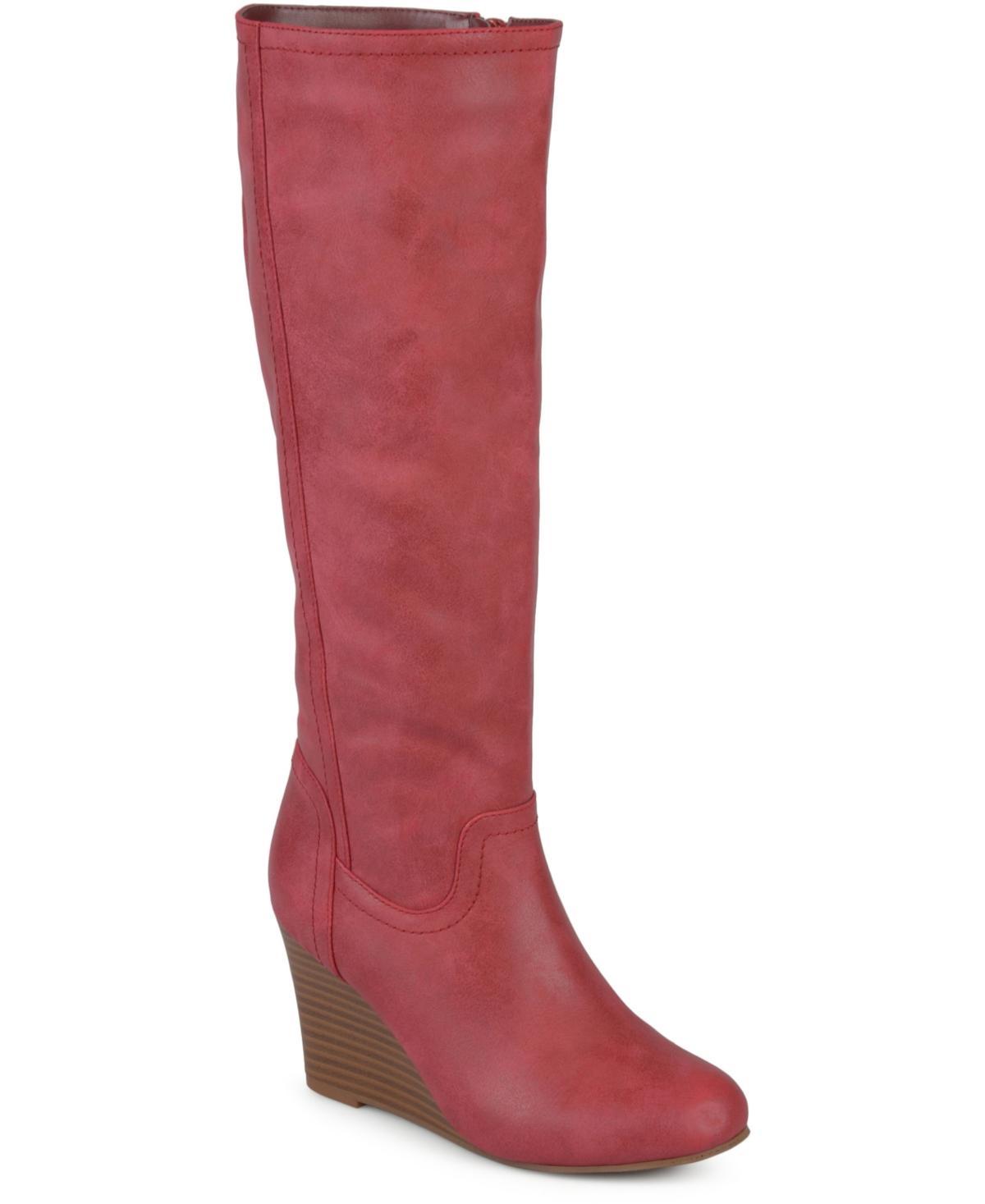 Journee Langly Women's Wedge Knee High Boots, Girl's, Size: 9 Wc Product Image