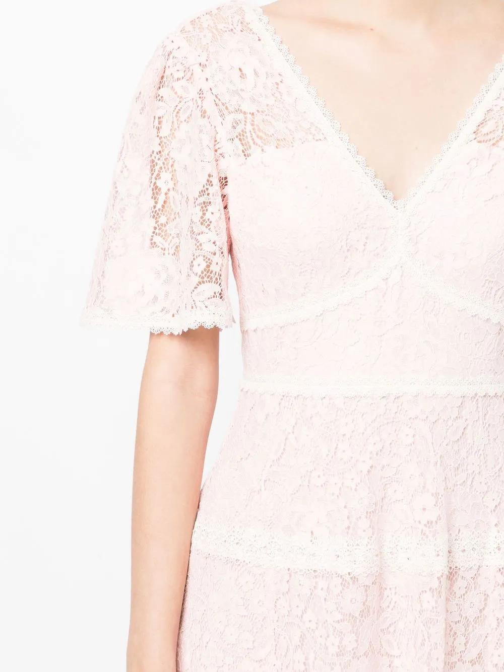 lace empire line midi dress Product Image