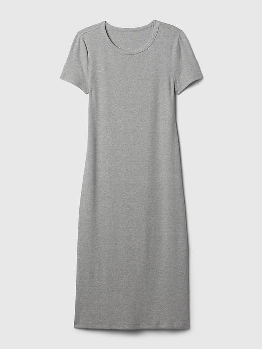 Modern Rib Midi T-Shirt Dress Product Image
