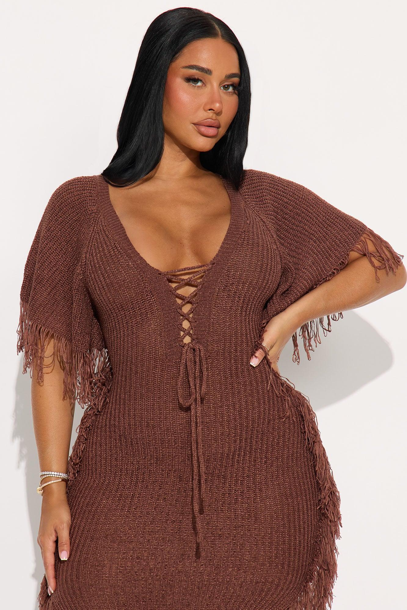 Tatiana Knit Maxi Dress - Mocha Product Image