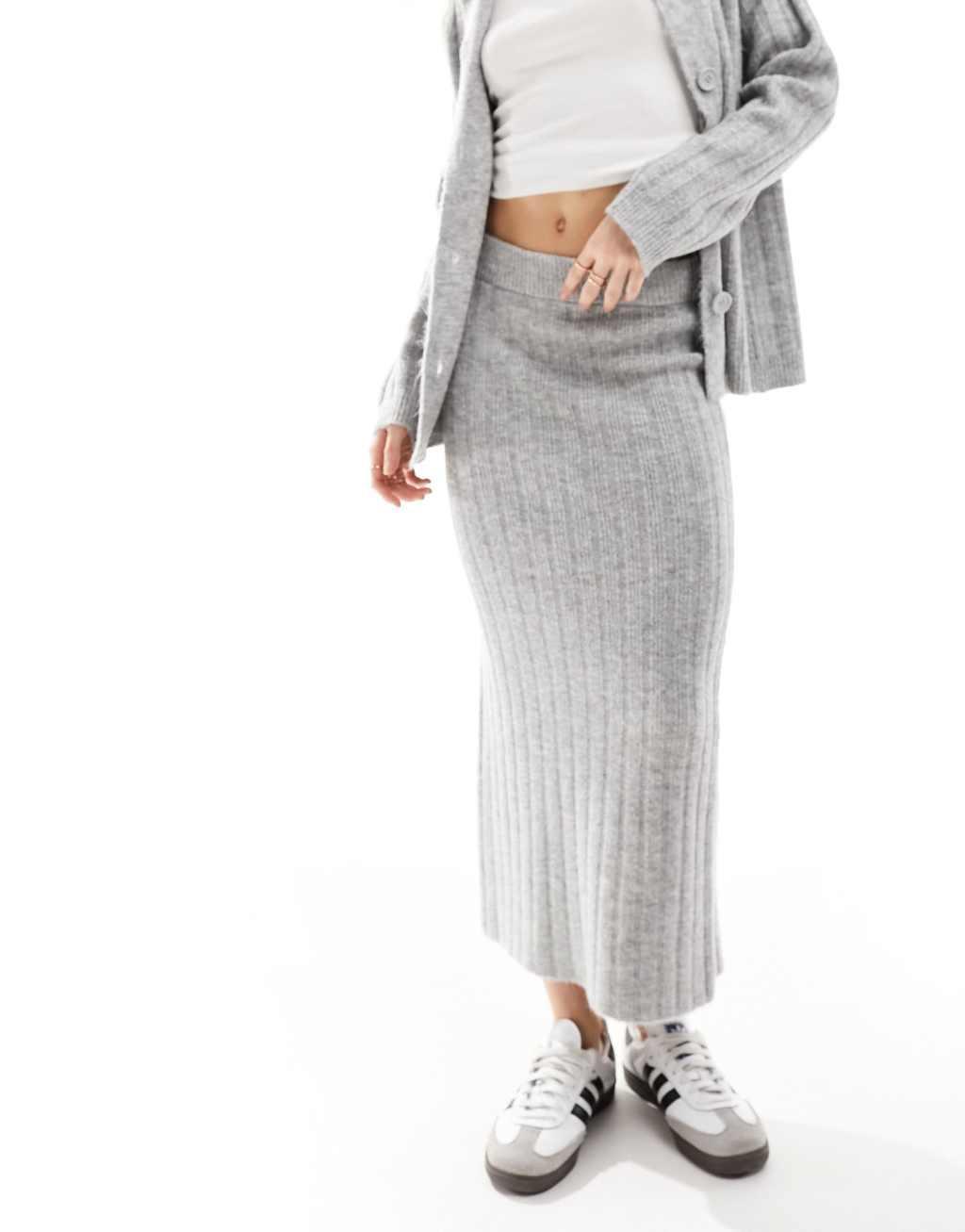ASOS DESIGN knitted midi skirt Product Image