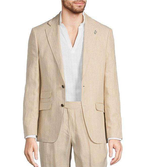Murano Baird McNutt Linen Slim Fit Stripe Blazer Product Image