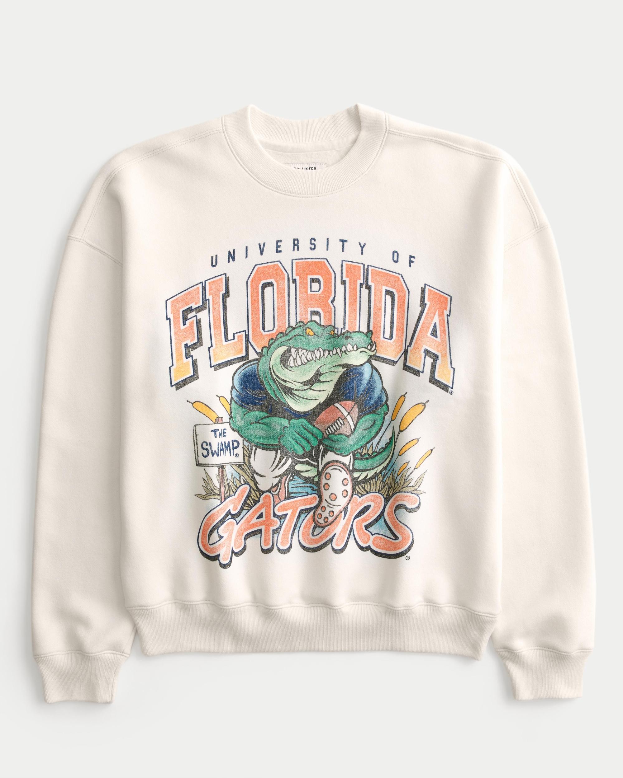 Boxy Indiana University Hoosiers Graphic Crew Sweatshirt Product Image